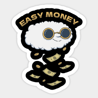 Easy Money Rainy Cloud Sticker